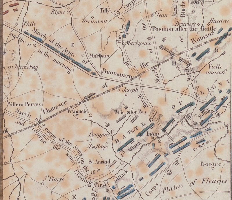 Battle Archives Map Waterloo English Battle Map with Unit Leaders