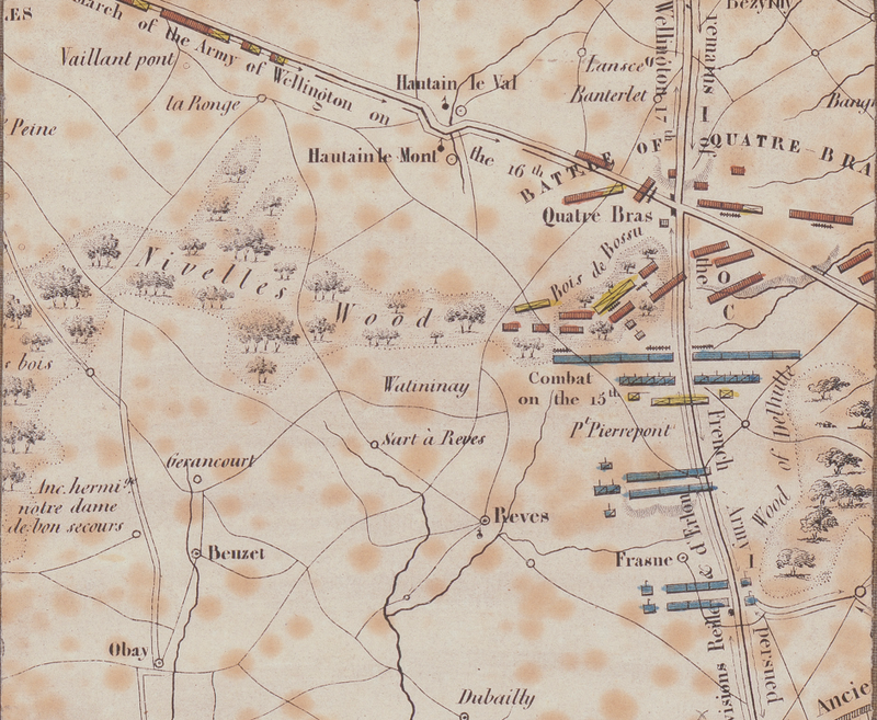 Battle Archives Map Waterloo English Battle Map with Unit Leaders