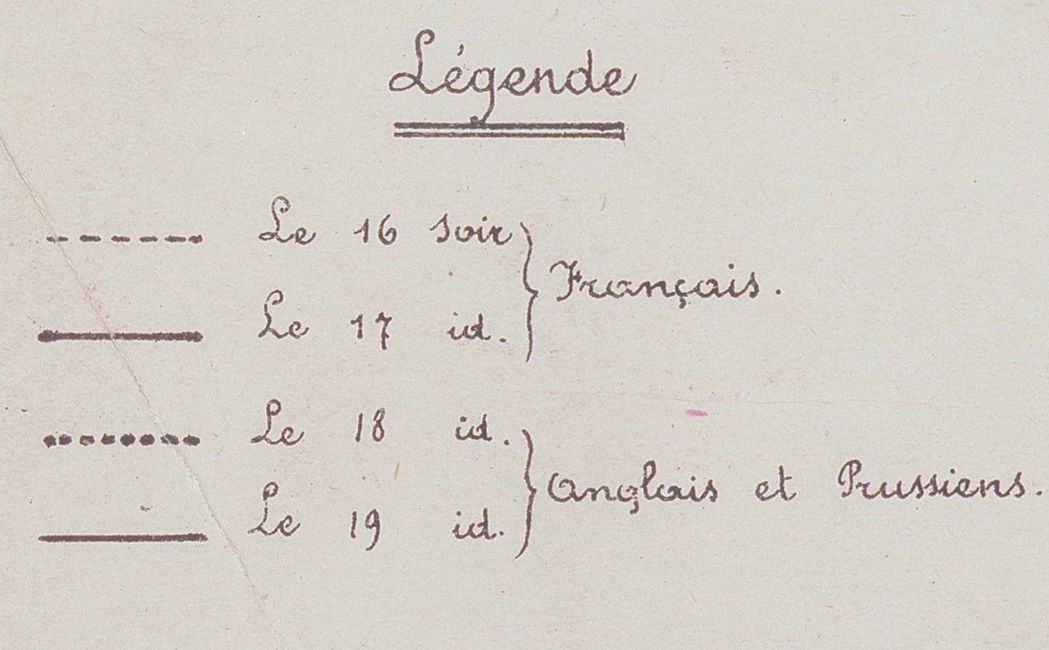 Battle Archives Map Waterloo French Battle Map with Napoleon Movements