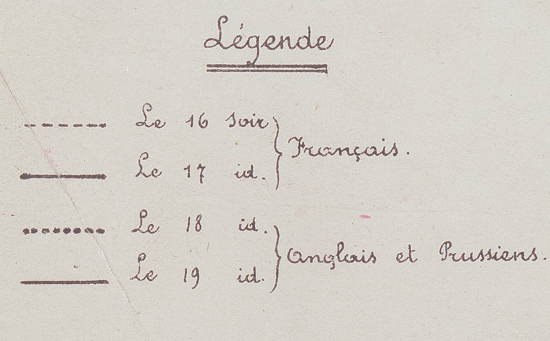 Battle Archives Map Waterloo French Battle Map with Napoleon Movements