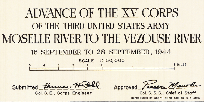 Battle Archives Map XV Corps European Campaign #2