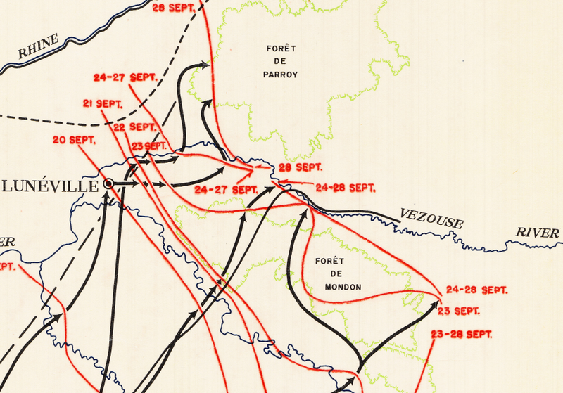 Battle Archives Map XV Corps European Campaign #2