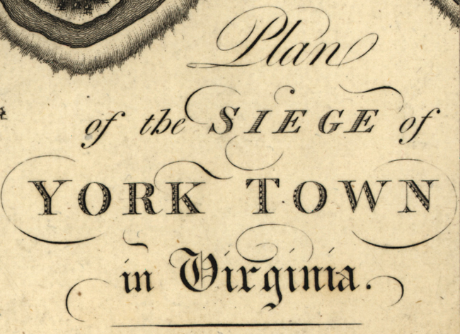 Battle Archives Map Yorktown, Virginia (1781) #2