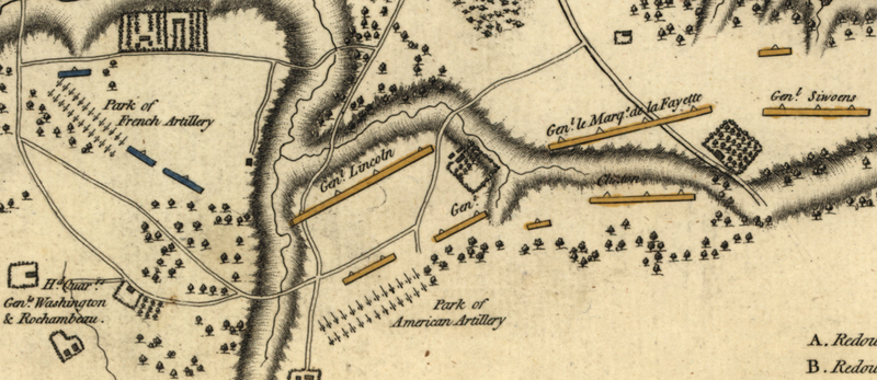 Battle Archives Map Yorktown, Virginia (1781) #2
