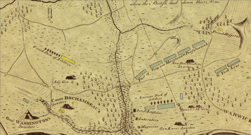 Battle Archives Map Yorktown, Virginia (1781) #5