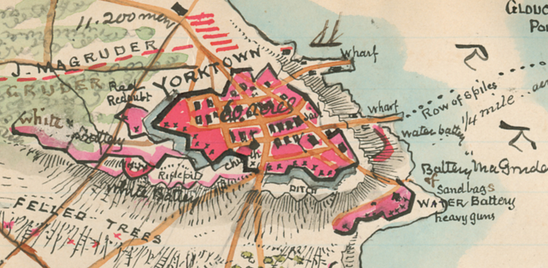 Battle Archives Map Yorktown, Virginia (1862) #1