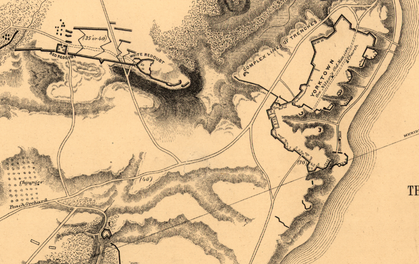 Battle Archives Map Yorktown, Virginia (1862) #3